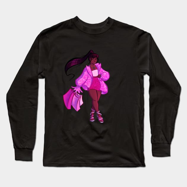 This Barbie Likes to Shop Long Sleeve T-Shirt by KeishaOak